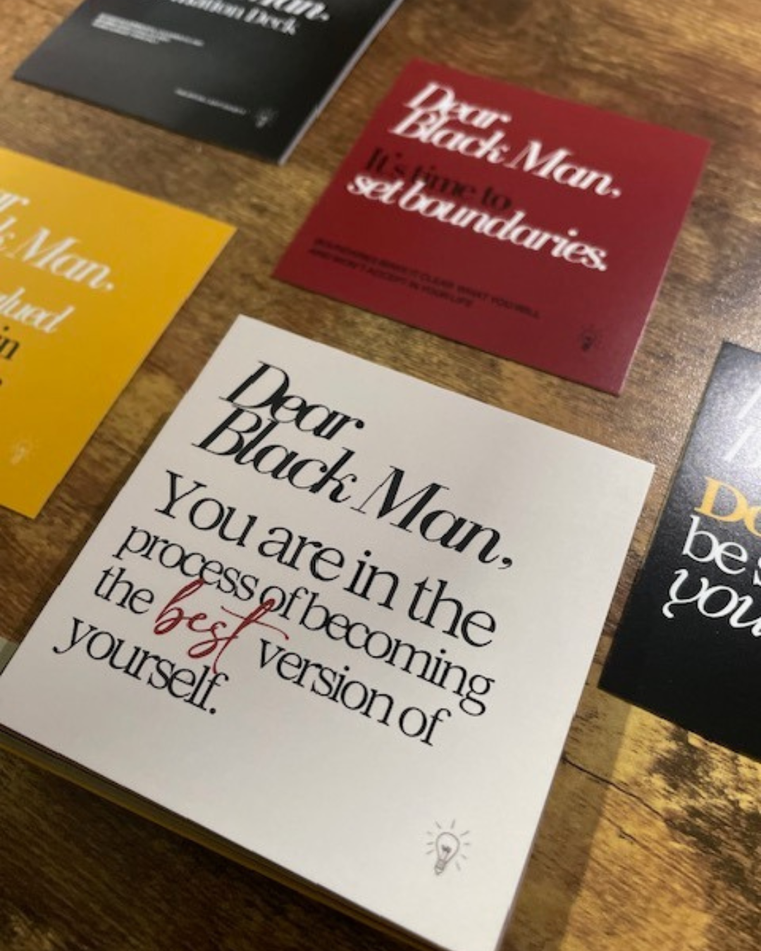 Dear Black Man, Affirmation Deck / Affirmation Cards, Physical Deck